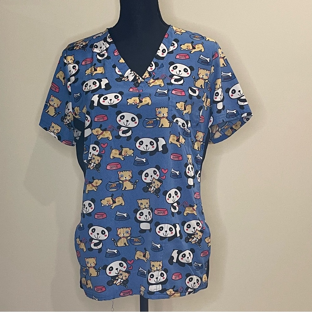 UA Flex2 Women's Scrub Top, Size Medium